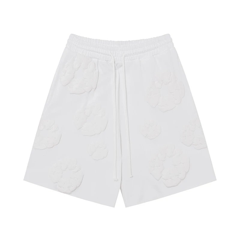 Denim Tears Cotton Wreath Shorts White/White