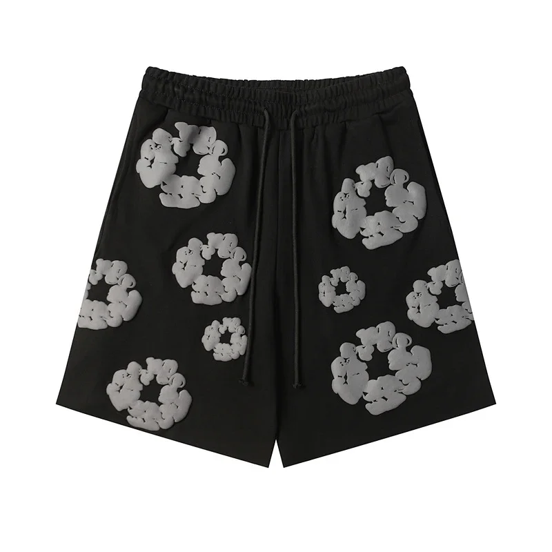 Denim Tears "Cotton Wreath" Foam-Printed Mid-Length Sweatshorts - rep Denim Tears