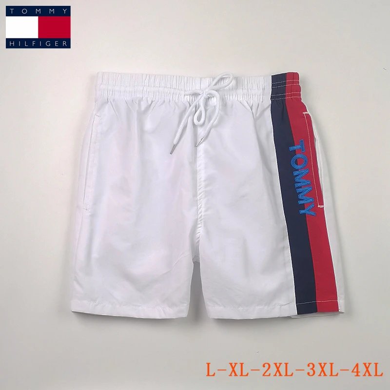 Tommy Hilfiger Flag Stripe Swim Shorts White