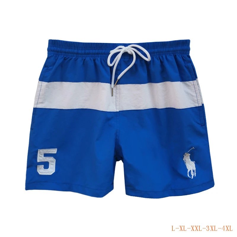 Polo Ralph Lauren Big Pony Swim Shorts Blue White Stripe
