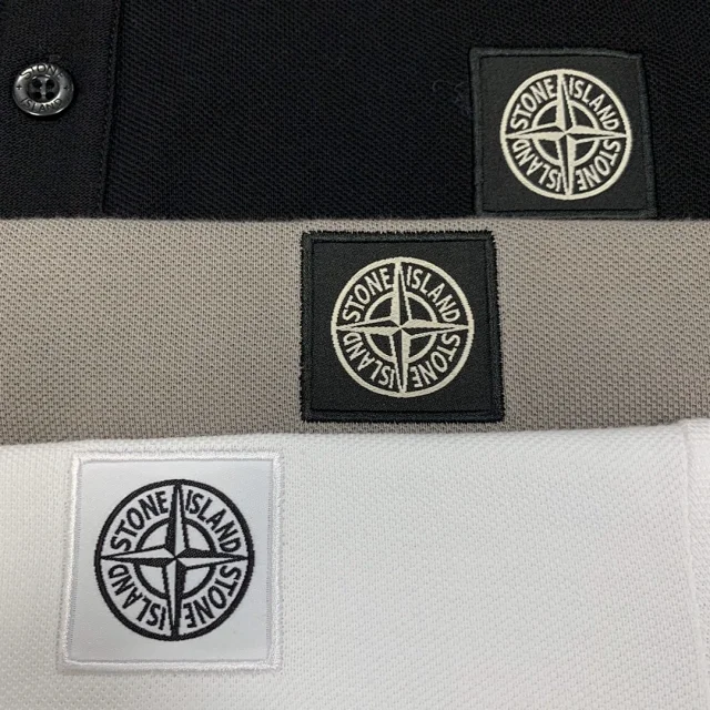 Stone Island Shirts Short-Sleeve Compass Patch Polo Shirt product detail image 6