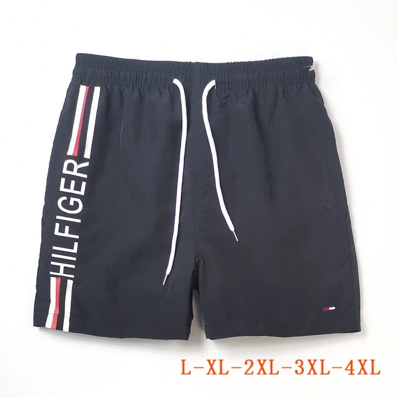 Tommy Hilfiger Hilfiger Side Logo Swim Shorts Black