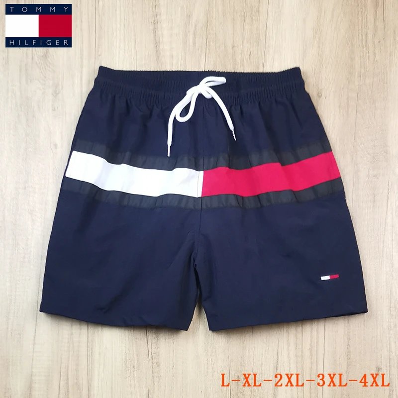 Tommy Hilfiger Flag Logo Swim Shorts Navy