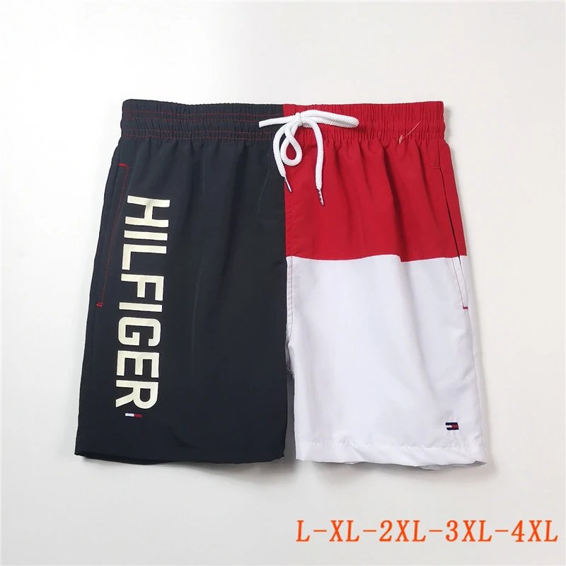 Tommy Hilfiger Color-Block Swim Trunks Navy/Gray/White Shorts - 13
