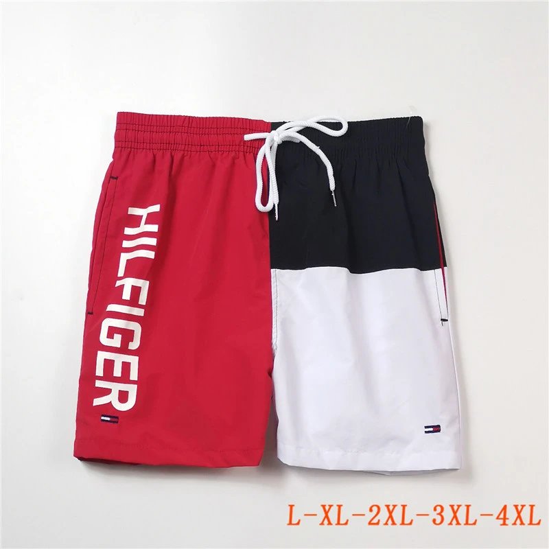 Tommy Hilfiger Side Logo Swim Shorts Red Black White