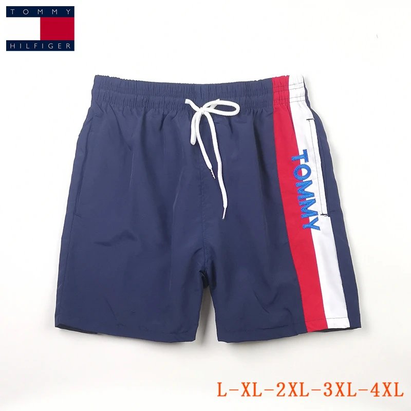 Tommy Hilfiger Flag Stripe Swim Shorts Navy