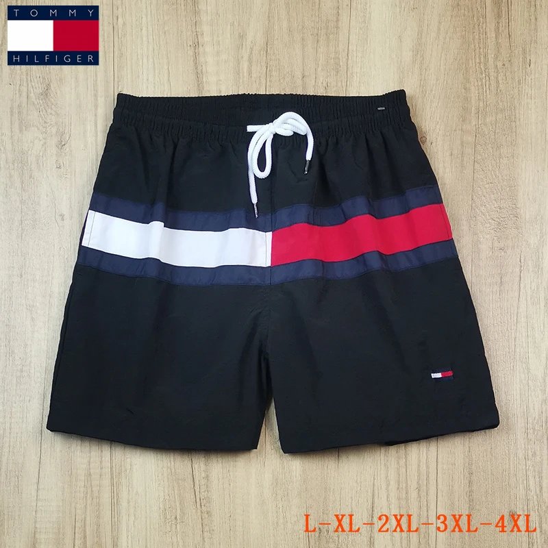 Tommy Hilfiger Flag Logo Swim Shorts Black