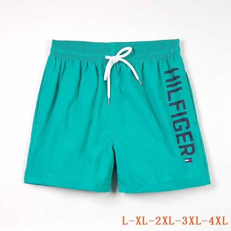 Tommy Hilfiger Hilfiger Wordmark Swim Shorts Teal Green