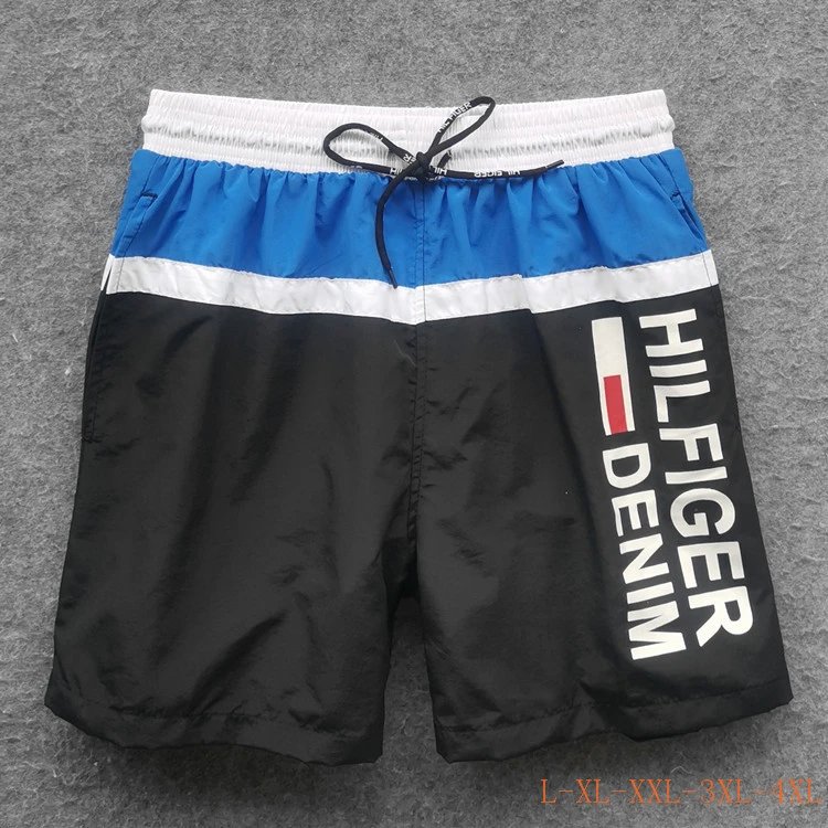 Tommy Hilfiger Color-Block Swim Trunks Navy/Gray/White Shorts - 15