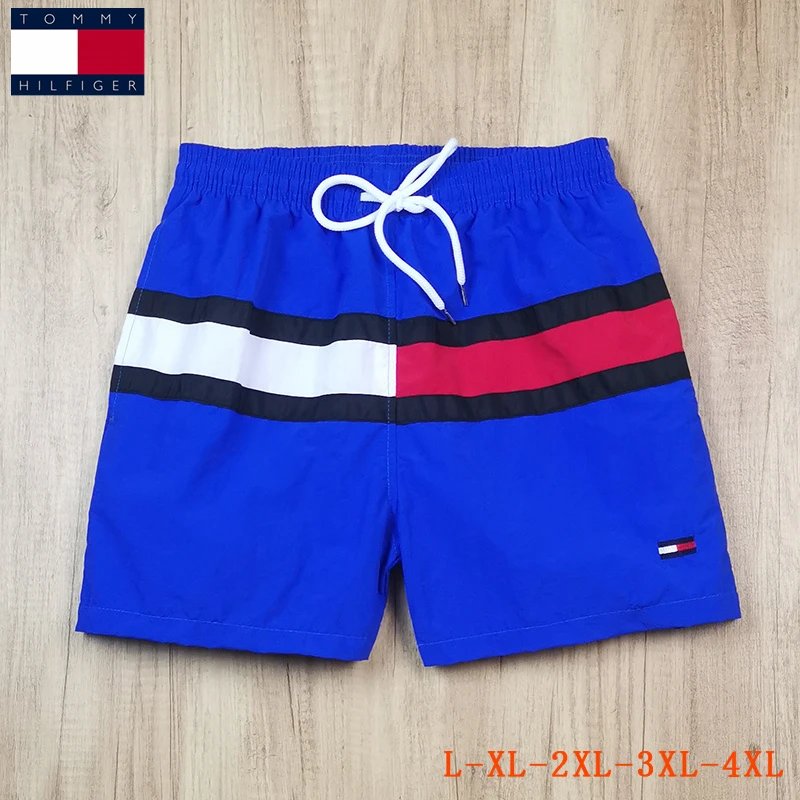 Tommy Hilfiger Flag Logo Swim Shorts Royal Blue