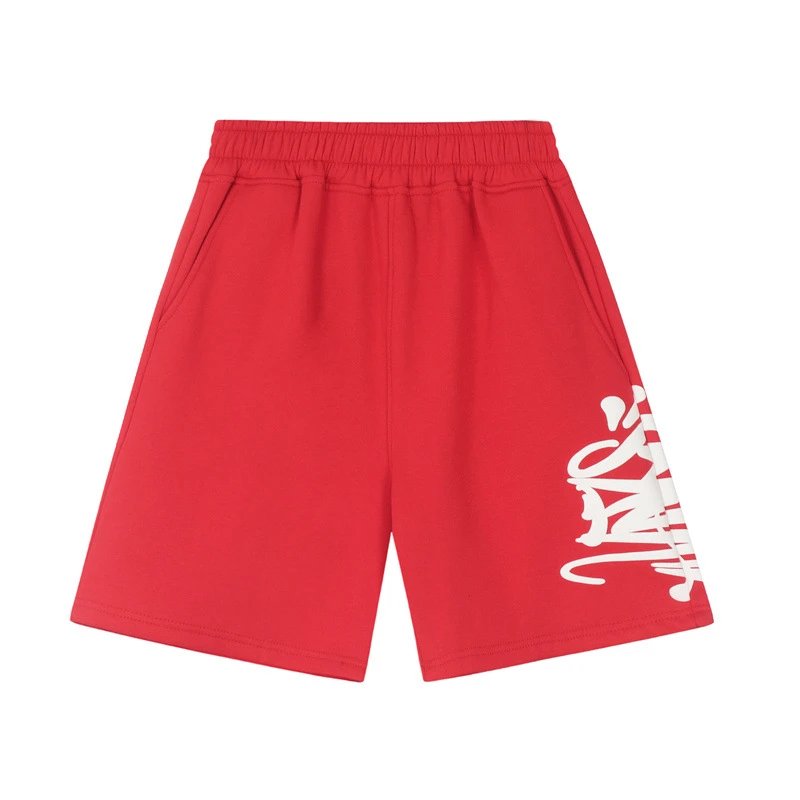 Syna World Graffiti Script Shorts Red White
