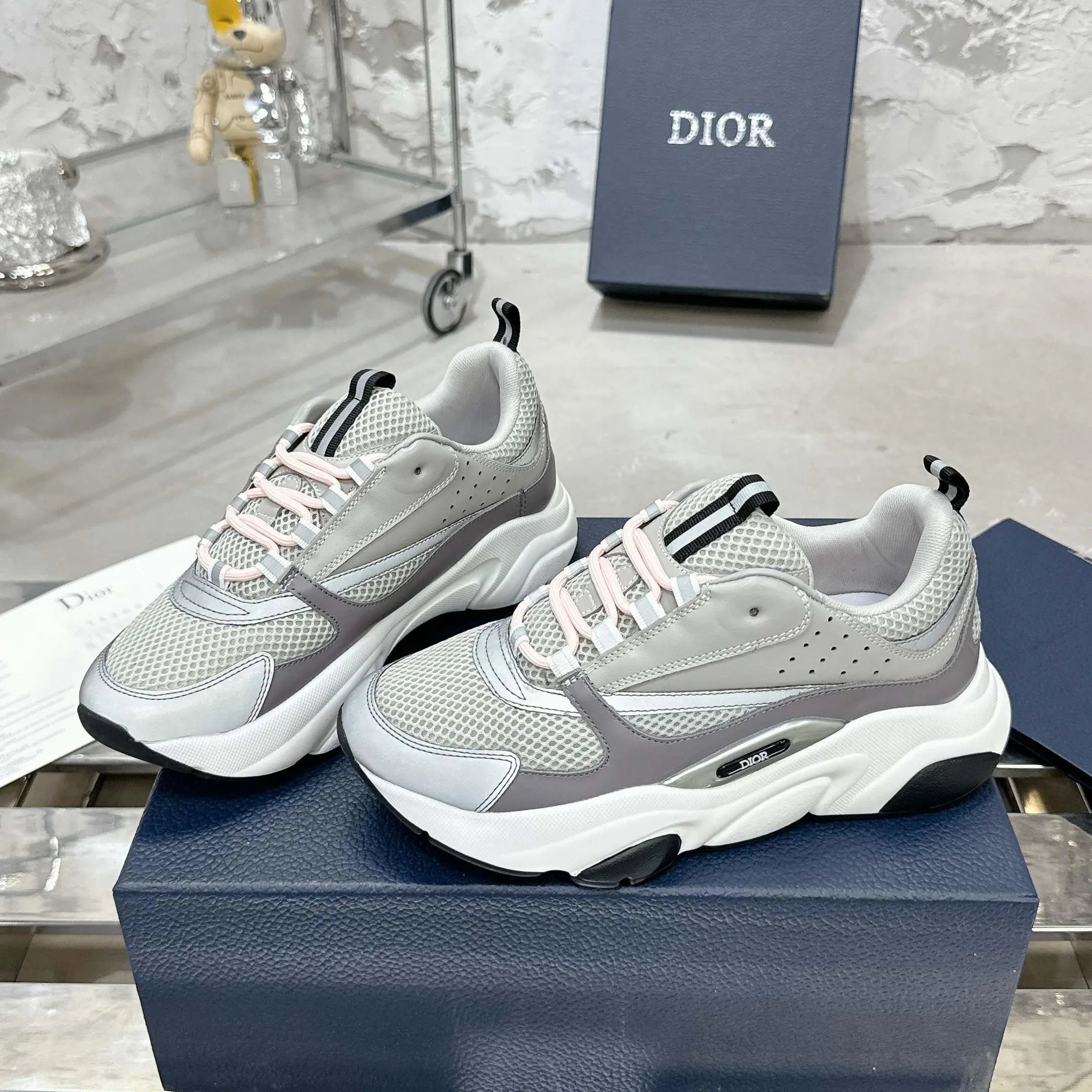 Dior B22 Sneaker Grey White