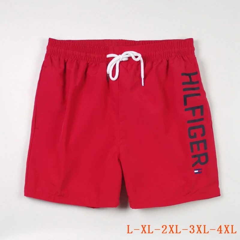 Tommy Hilfiger Hilfiger Wordmark Swim Shorts Red
