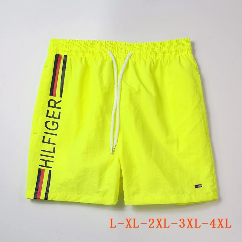 Tommy Hilfiger Hilfiger Side Logo Swim Shorts Neon Yellow