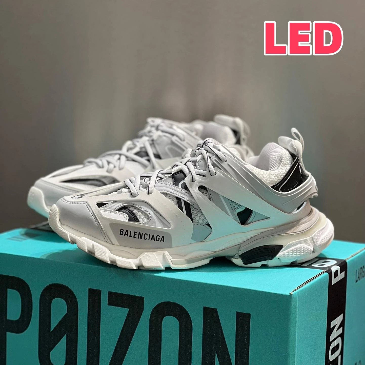 Balenciaga Track LED Sneaker Light Grey White