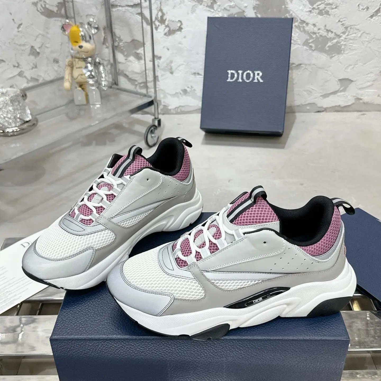 Dior B22 Sneaker Grey Pink