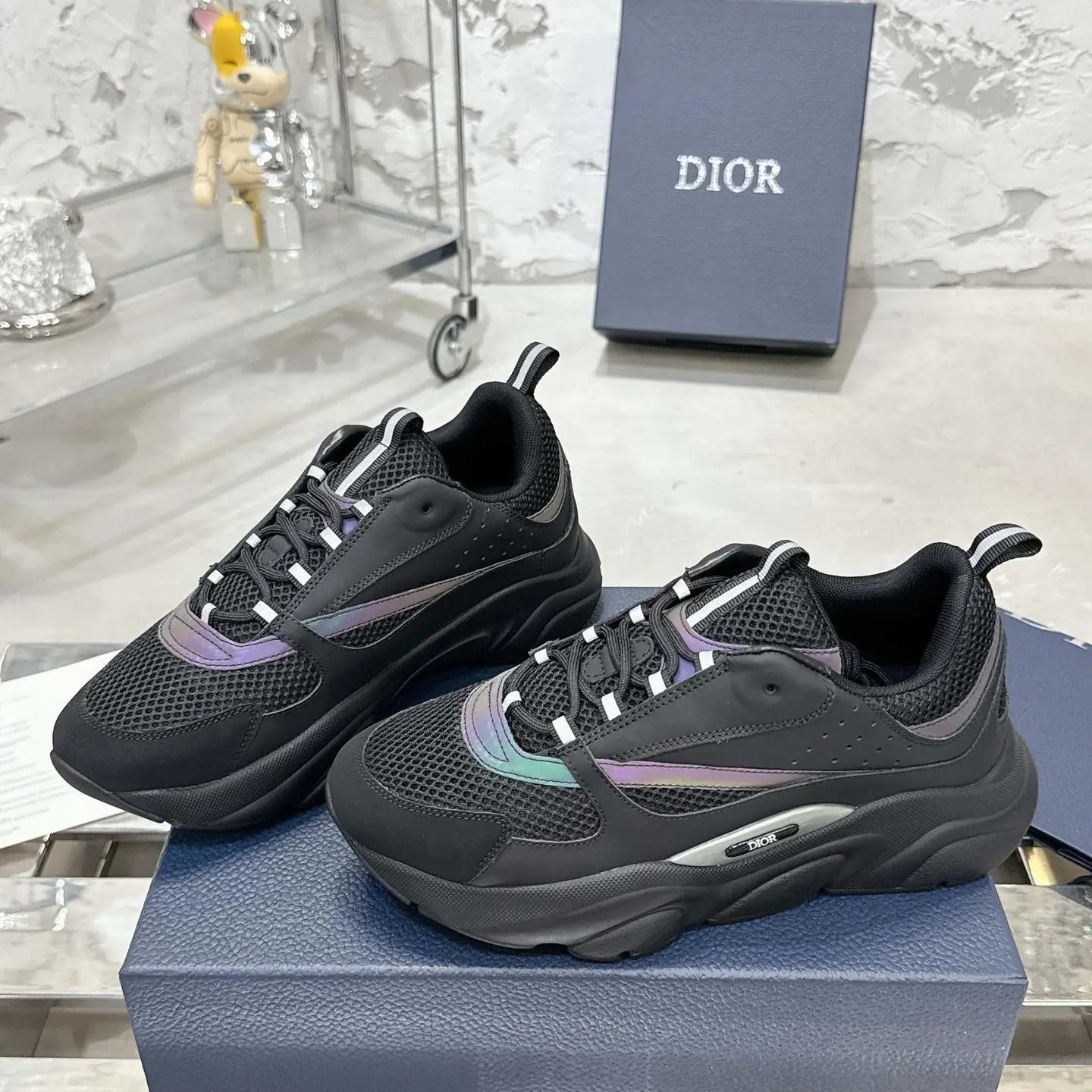 Dior B22 Sneaker Black Iridescent