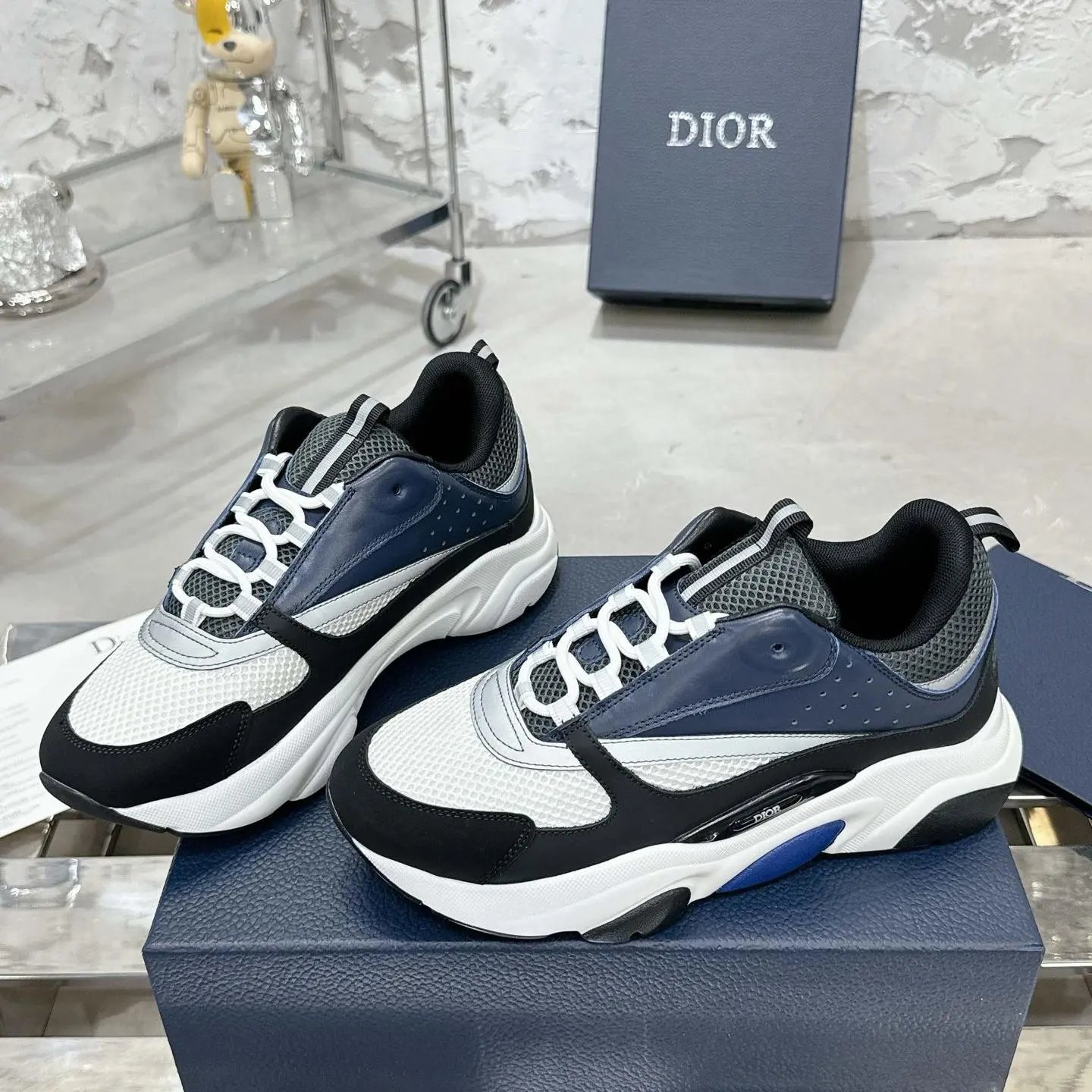 Dior B22 Sneaker Black Navy White
