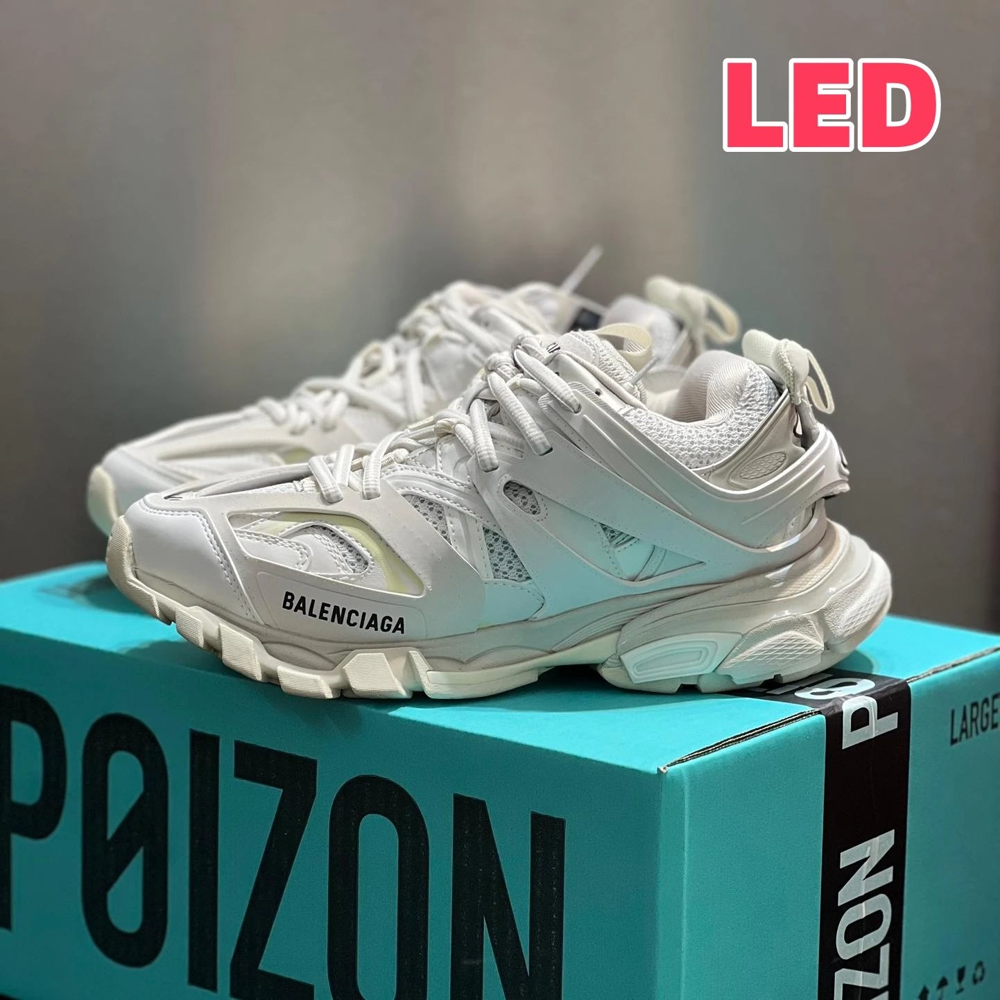 Balenciaga Track LED Sneaker Triple White