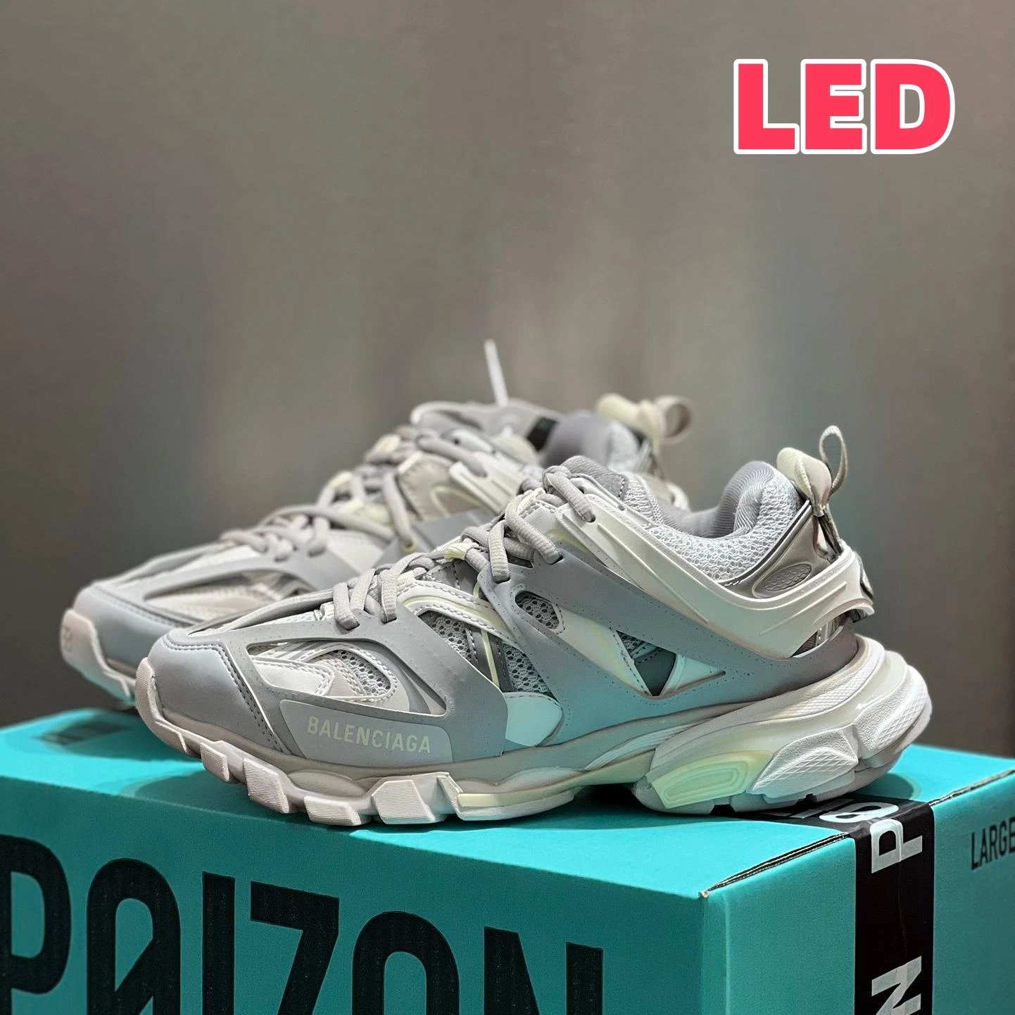 Balenciaga Track LED Sneaker Grey White