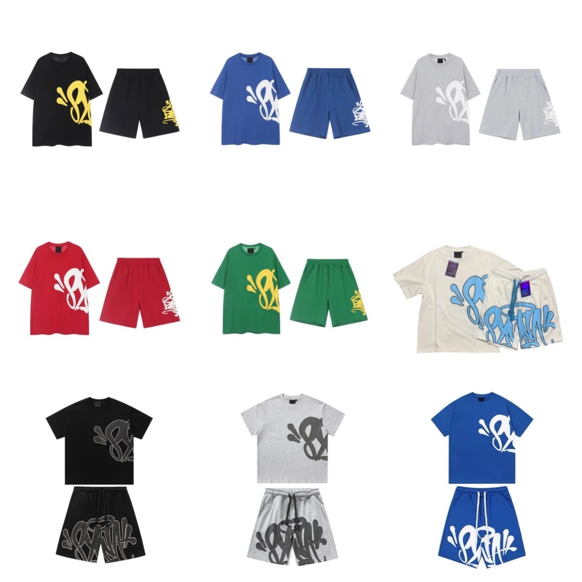 Graffiti Print T-Shirt/Shorts 