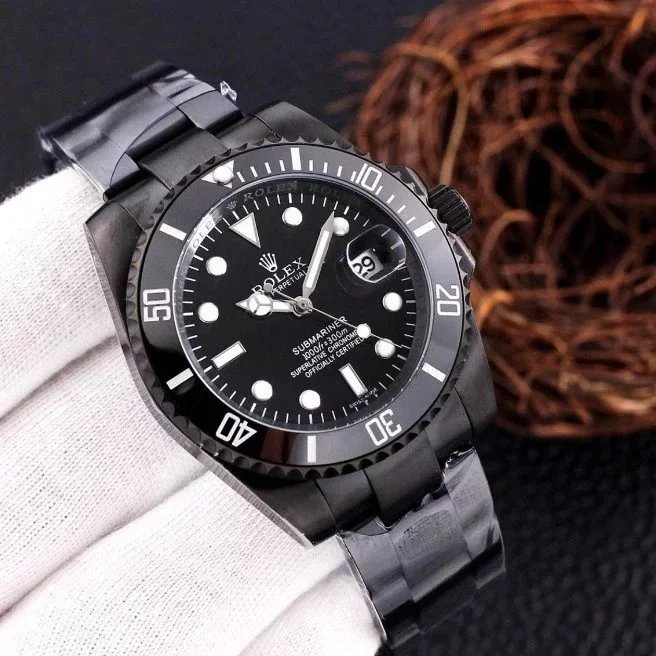 Rolex Submariner Date Black Dial Black Ceramic Bezel PVD All-Black Oyster Bracelet