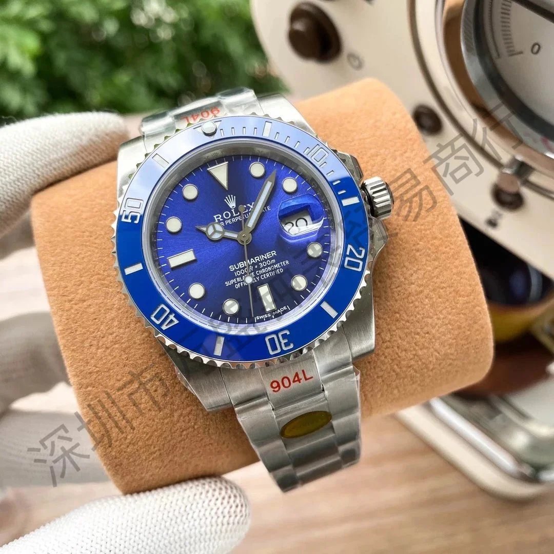Rolex Submariner Date Blue Dial Blue Ceramic Bezel Steel Oyster Bracelet