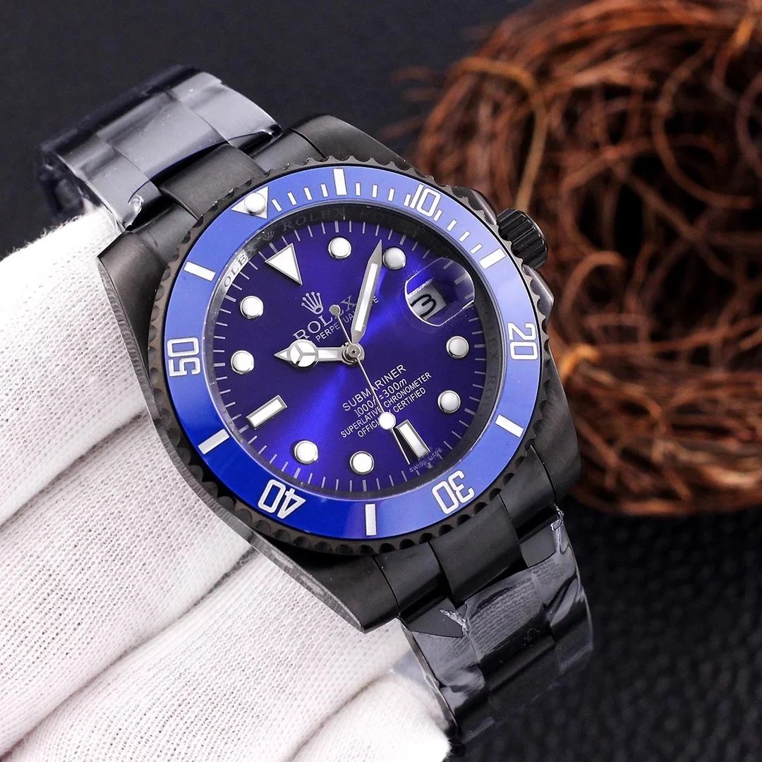 Rolex Submariner Date Black Dial Black Ceramic Bezel PVD All-Black Gold Oyster Bracelet