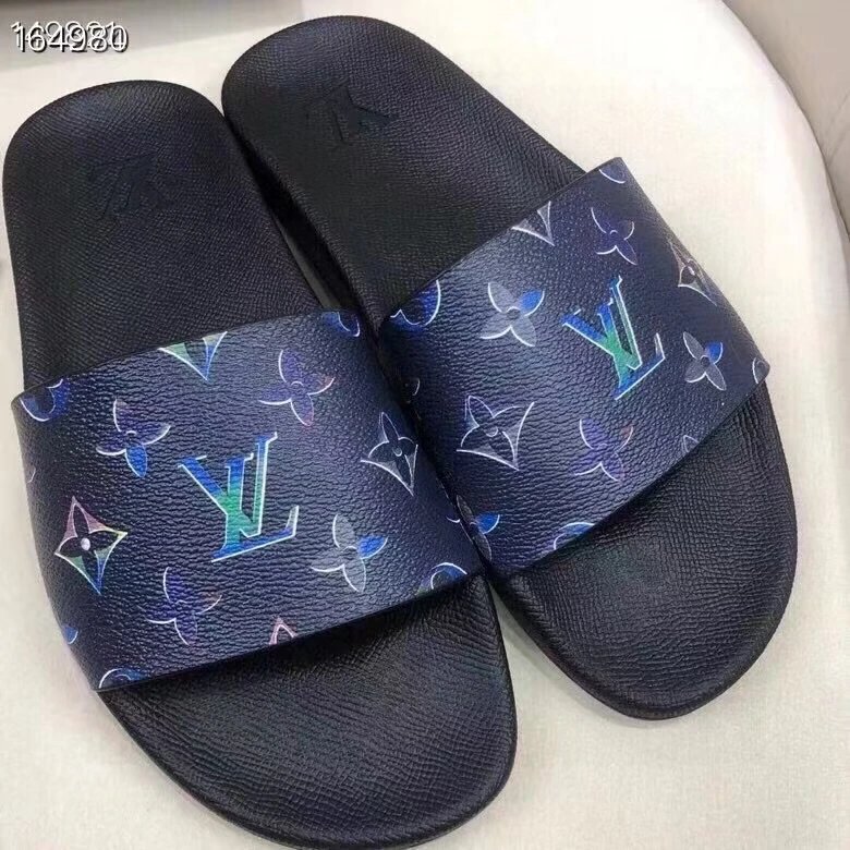 Louis Vuitton Waterfront Mule Monogram Galaxy Navy