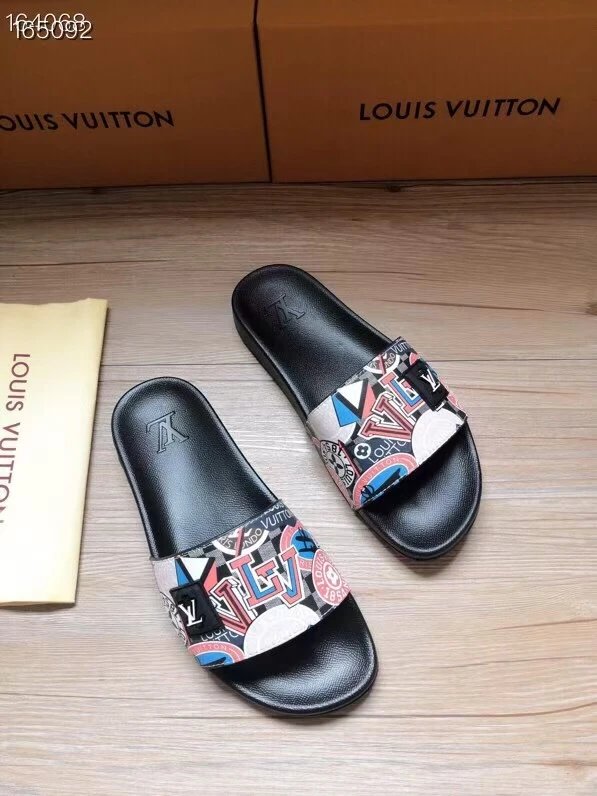 Louis Vuitton Waterfront Mule Slides Graffiti Multicolor