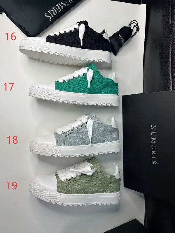 Design Numeris Chunky Sneakers in Black, Emerald Green, Gray, and Olive Green Chunky Sneak... product listing in Litbuy spreadsheet finds