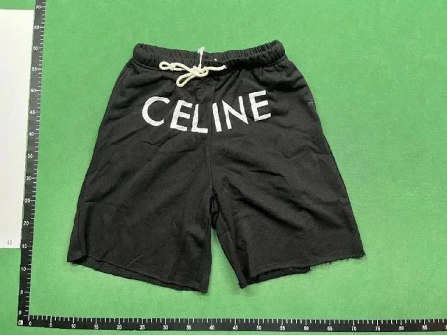 Celine Matching Sets Logo Print T-Shirt and Drawstring Shorts Set product detail image 7