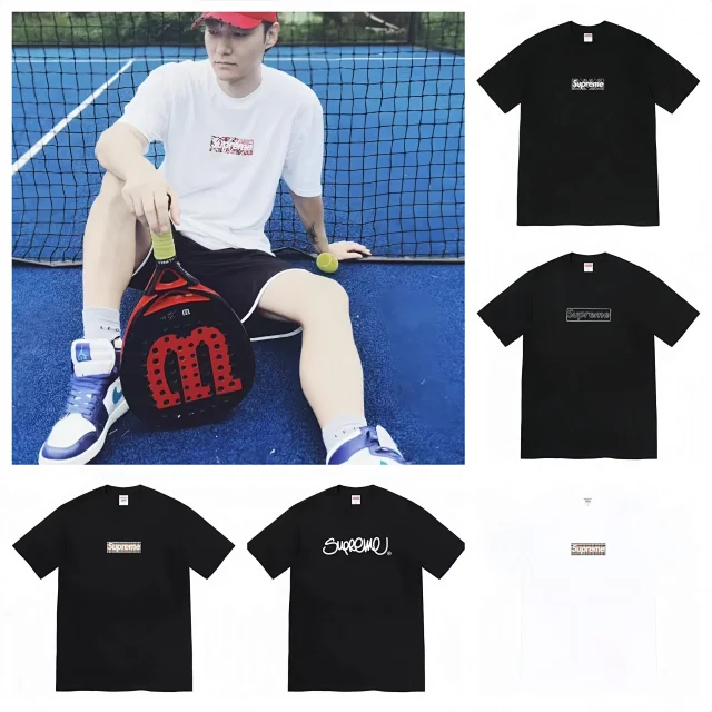 Supreme T-Shirts Short-Sleeve Graphic Logo T-Shirt product detail image 1