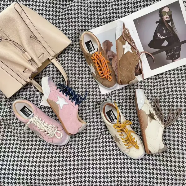 Golden Goose Superstar White Glitter Star Sneakers - 4