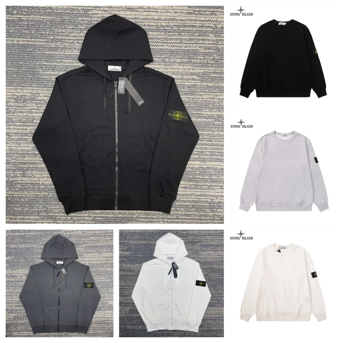 Stone Island Compass Logo Hoodie & Crewneck Sweatshirt [24+ styles]