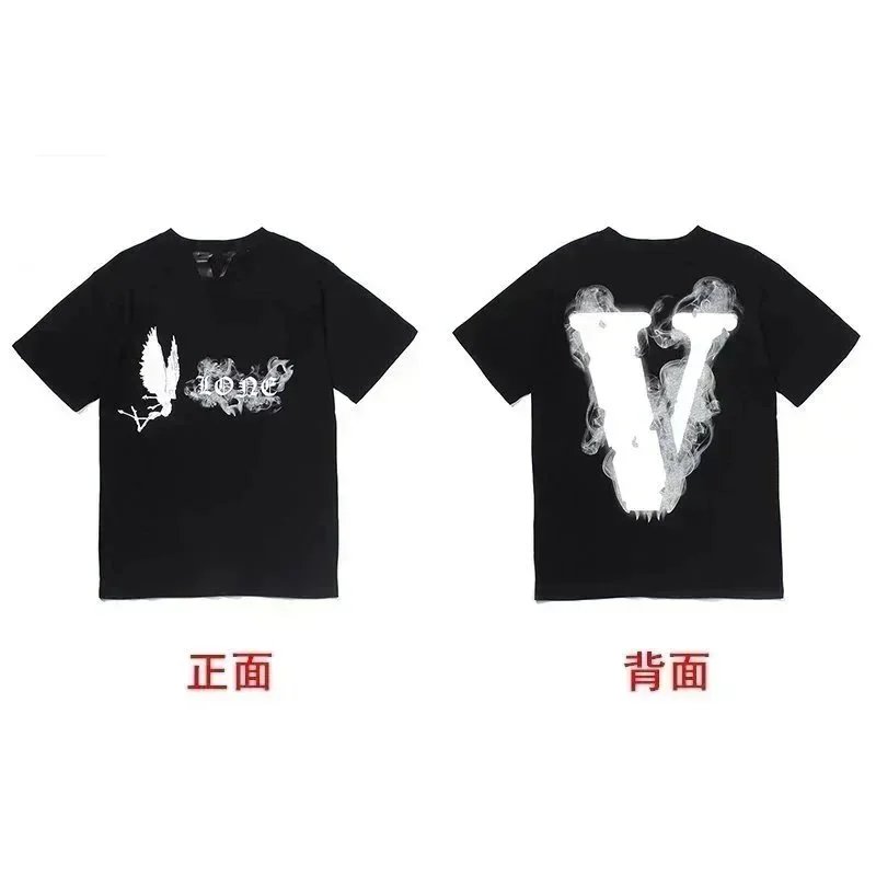 VLONE VLONE Black Smoke V Logo T-Shirt Black