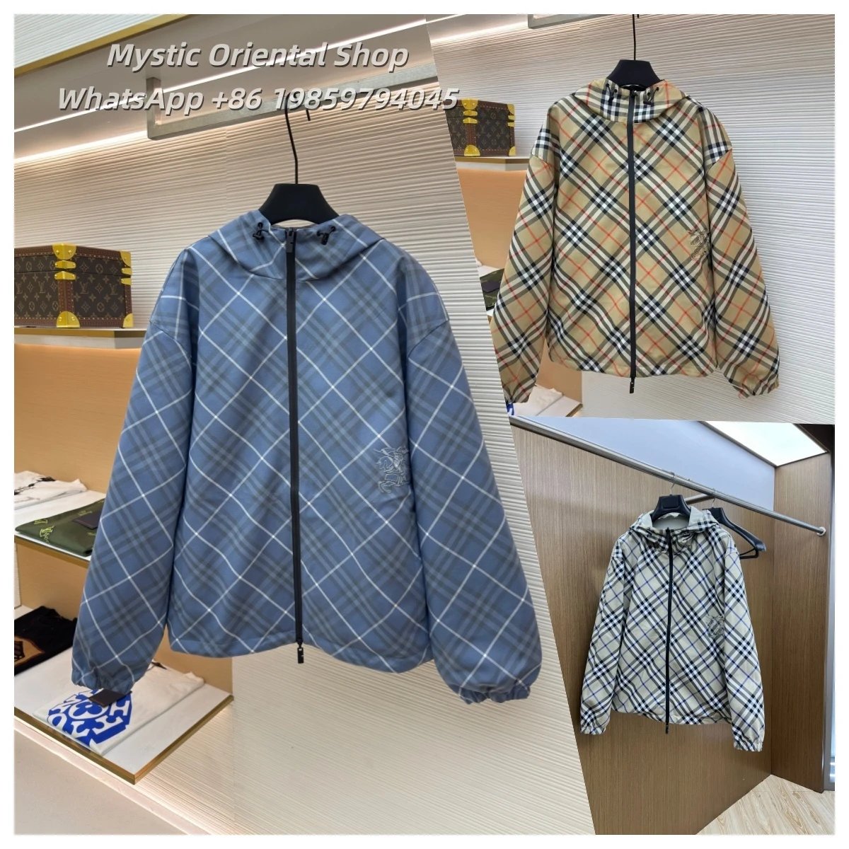 High-Quality Diagonal Jacquard Embroidered Reversible Jacket