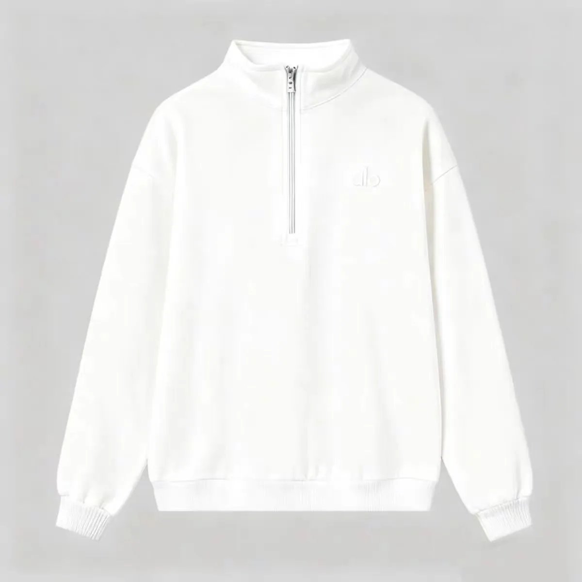 White Half-Zip