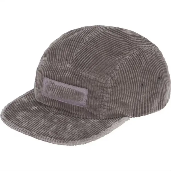 Off-White Corduroy Five-Panel Cap Coral Hats - 6