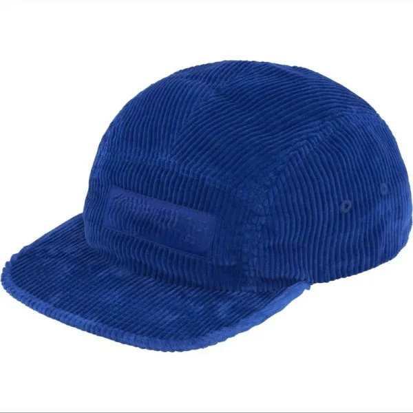 Off-White Corduroy Five-Panel Cap Coral Hats - 5