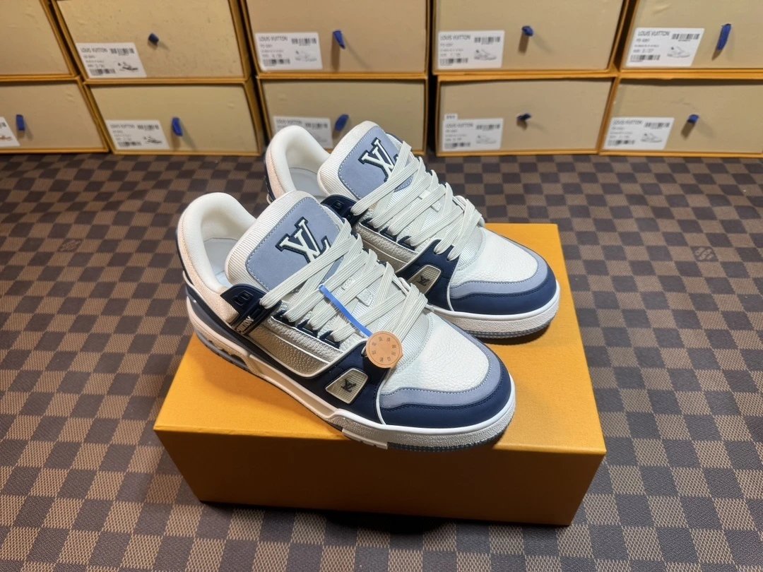 Louis Vuitton Trainer Low Blue White