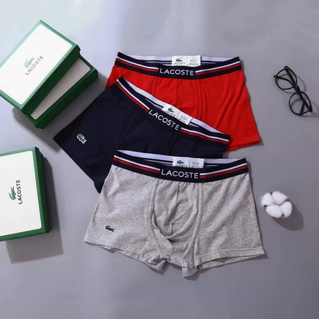 Lacoste Underwear Men's Boxer Briefs 3-Pack product detail image 5
