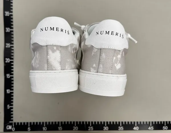 Design Polka Dot Denim Sneakers Black and White - 7