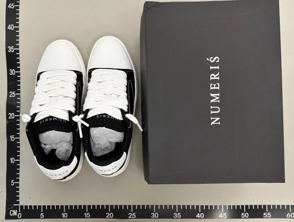 Design Polka Dot Denim Sneakers Black and White - 8