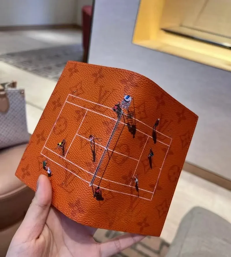 Orange Passport Holder