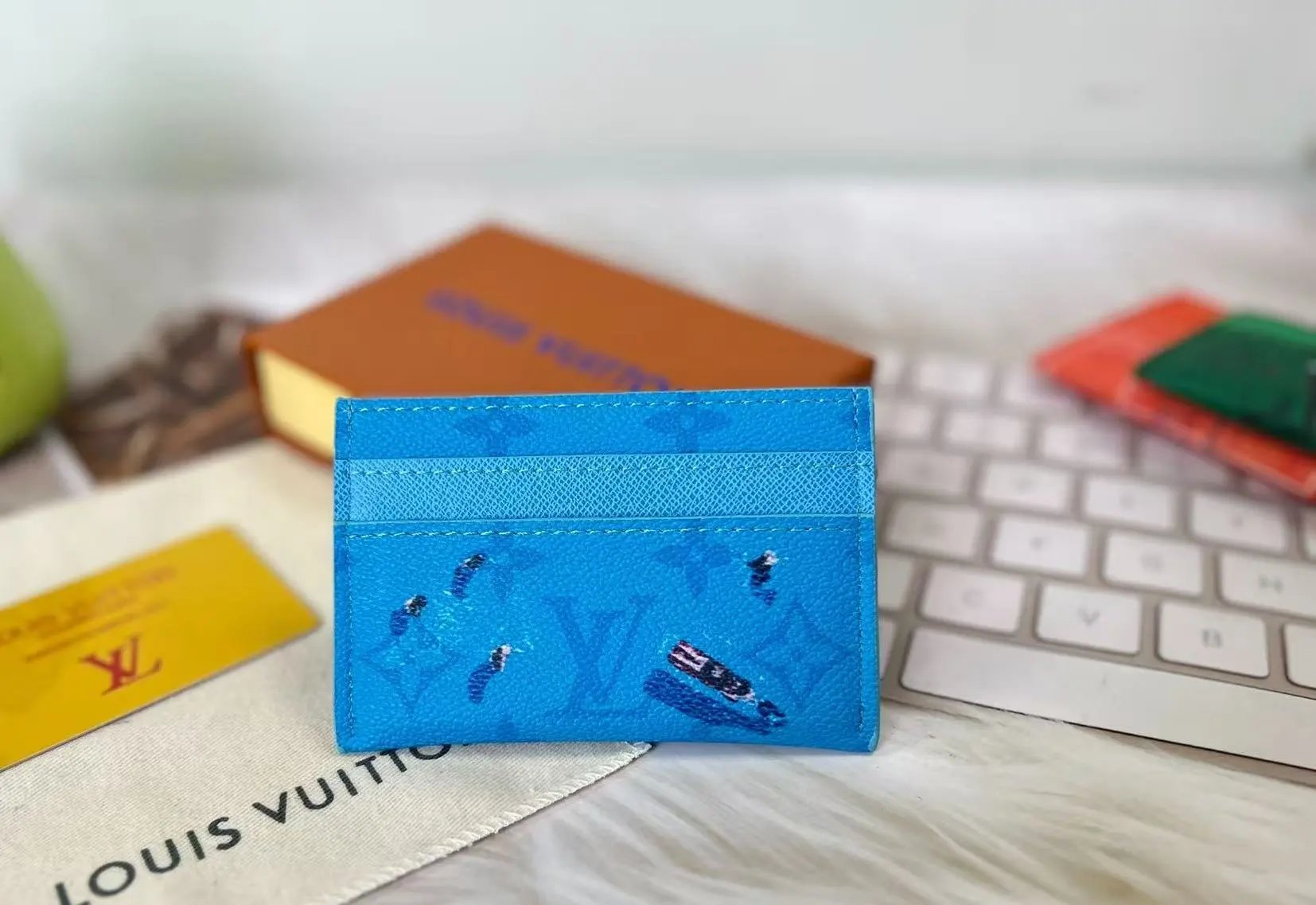 Blue Card Holder