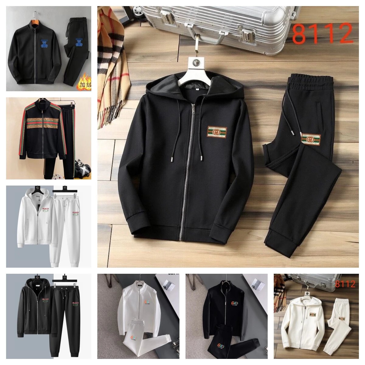 Gucci Black Hoodie and Pants S