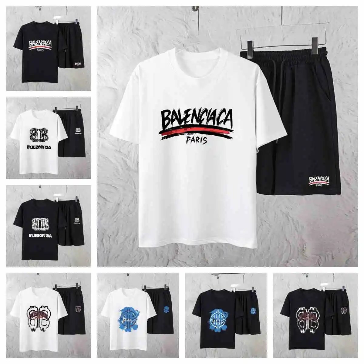 Balenciaga White T-Shirt and B