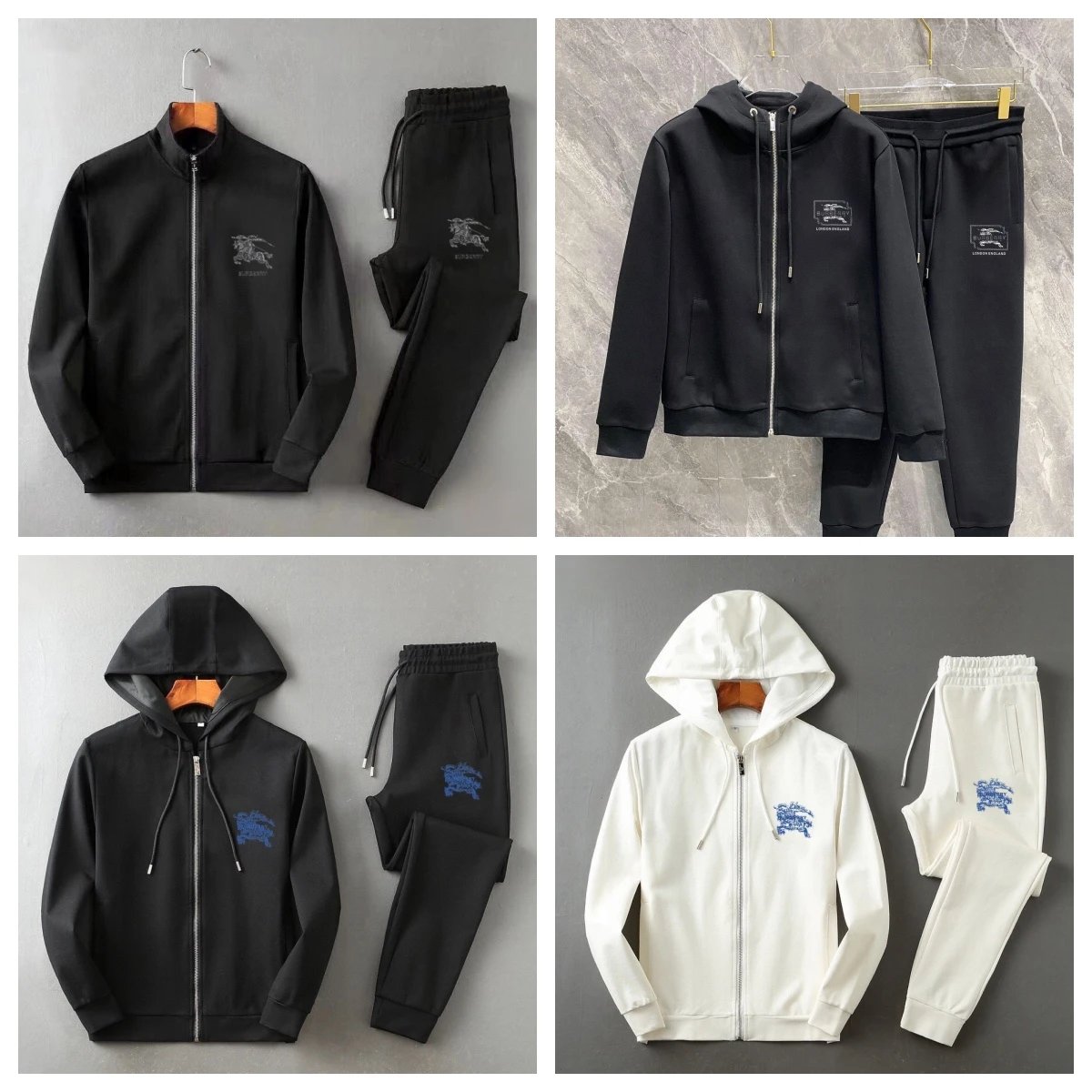 Burberry Black Hoodie and Pant