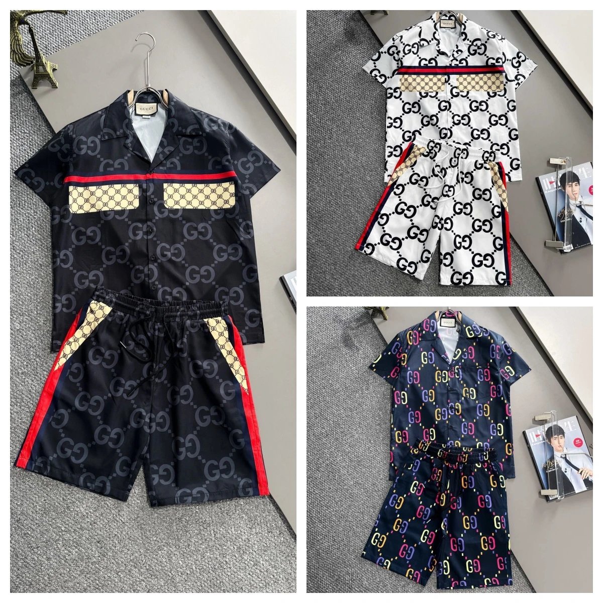 Gucci Black Short Sleeve Set